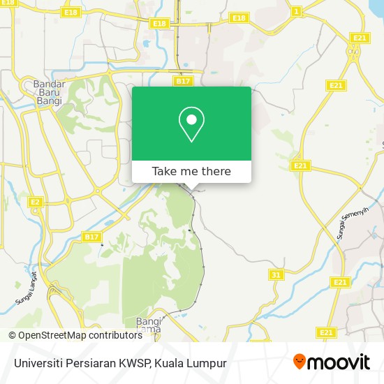 Universiti Persiaran KWSP map