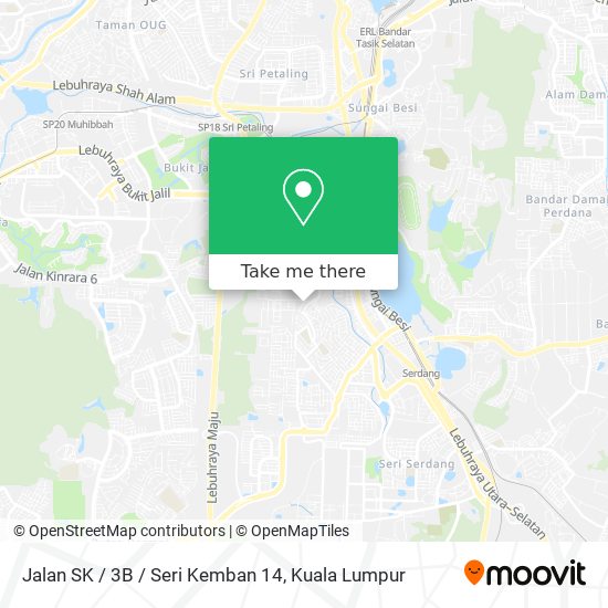 Peta Jalan SK / 3B / Seri Kemban 14