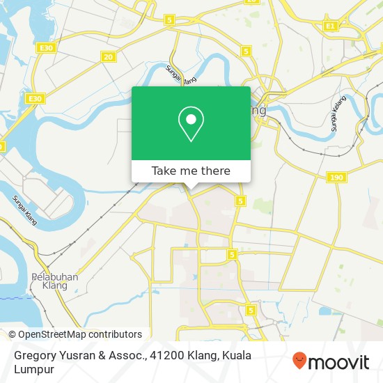 Gregory Yusran & Assoc., 41200 Klang map