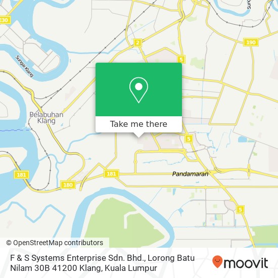 F & S Systems Enterprise Sdn. Bhd., Lorong Batu Nilam 30B 41200 Klang map
