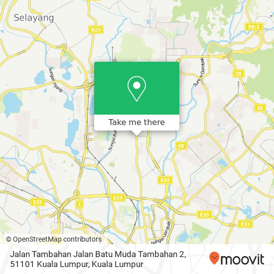 Peta Jalan Tambahan Jalan Batu Muda Tambahan 2, 51101 Kuala Lumpur