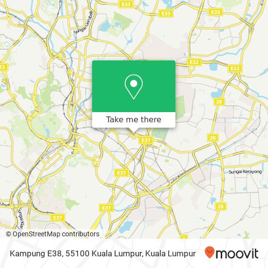 Peta Kampung E38, 55100 Kuala Lumpur