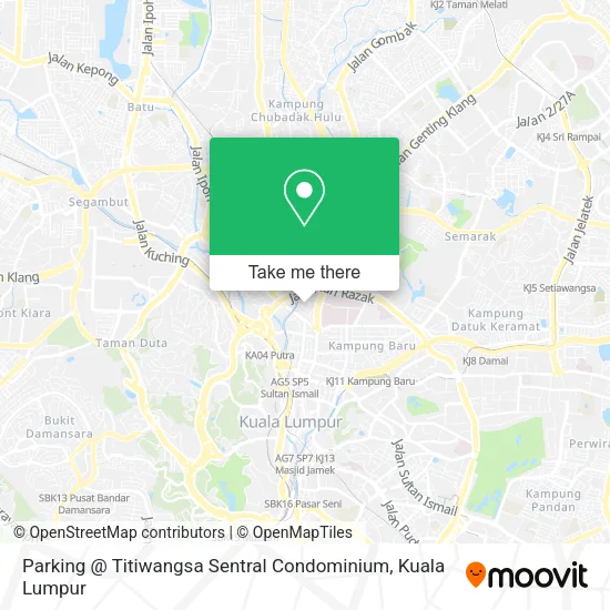 Parking @ Titiwangsa Sentral Condominium map