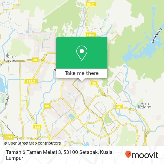 Taman 6 Taman Melati 3, 53100 Setapak map