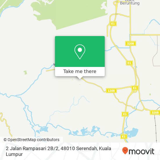 Peta 2 Jalan Rampasari 2B / 2, 48010 Serendah
