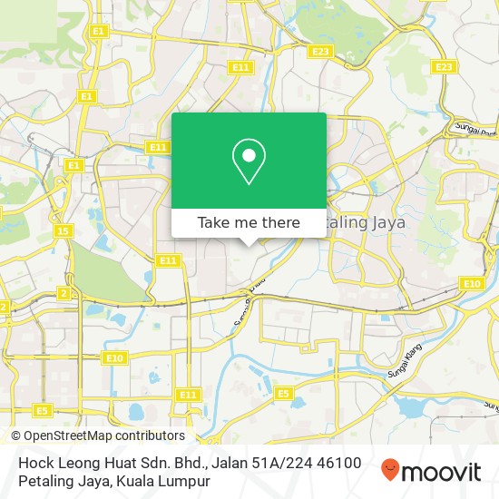 Hock Leong Huat Sdn. Bhd., Jalan 51A / 224 46100 Petaling Jaya map