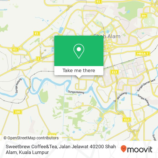 Sweetbrew Coffee&Tea, Jalan Jelawat 40200 Shah Alam map