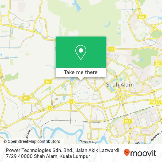 Peta Power Technologies Sdn. Bhd., Jalan Akik Lazwardi 7 / 29 40000 Shah Alam