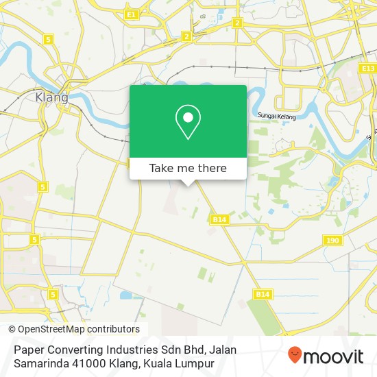 Paper Converting Industries Sdn Bhd, Jalan Samarinda 41000 Klang map