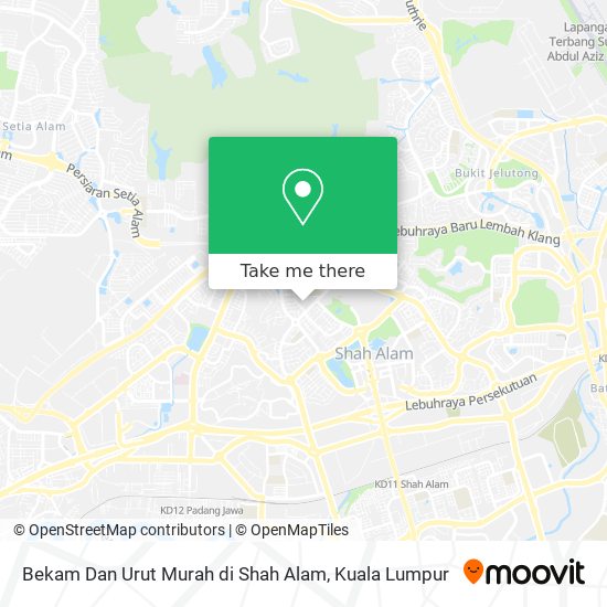 Peta Bekam Dan Urut Murah di Shah Alam