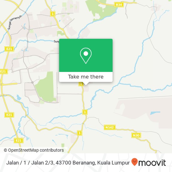 Peta Jalan / 1 / Jalan 2 / 3, 43700 Beranang