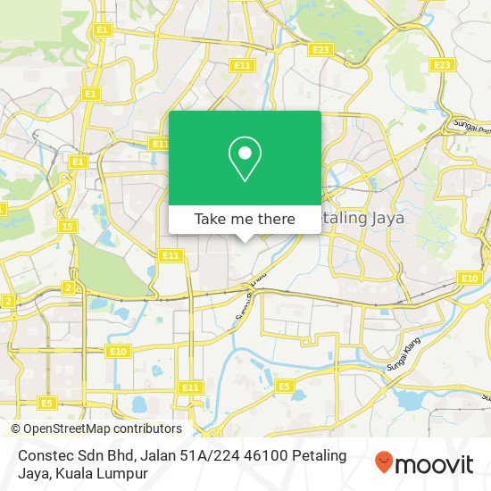 Constec Sdn Bhd, Jalan 51A / 224 46100 Petaling Jaya map