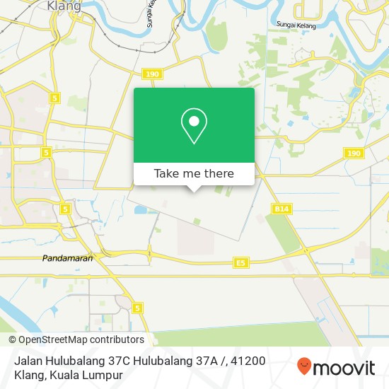 Peta Jalan Hulubalang 37C Hulubalang 37A /, 41200 Klang
