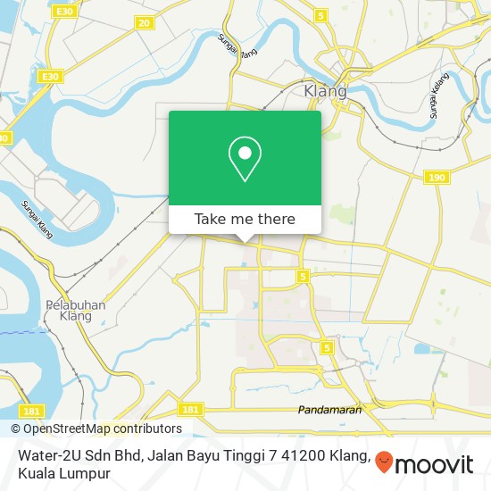 Water-2U Sdn Bhd, Jalan Bayu Tinggi 7 41200 Klang map