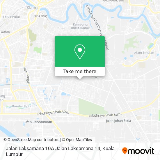 Peta Jalan Laksamana 10A Jalan Laksamana 14