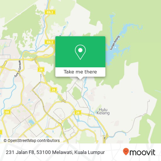 231 Jalan F8, 53100 Melawati map