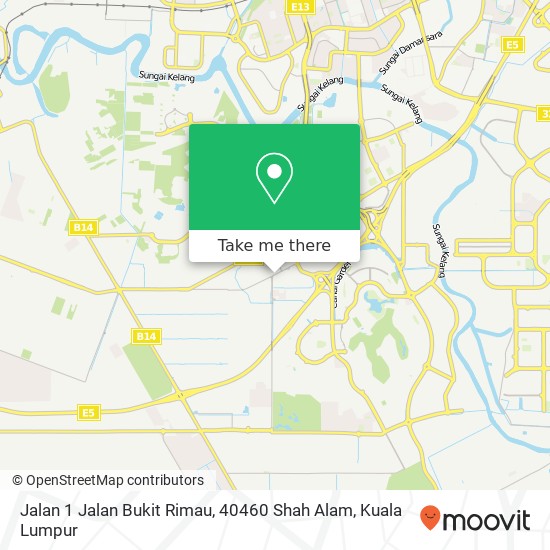 Peta Jalan 1 Jalan Bukit Rimau, 40460 Shah Alam