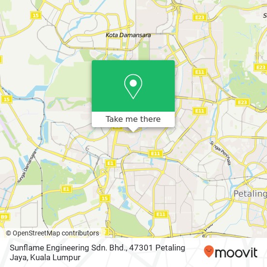 Sunflame Engineering Sdn. Bhd., 47301 Petaling Jaya map