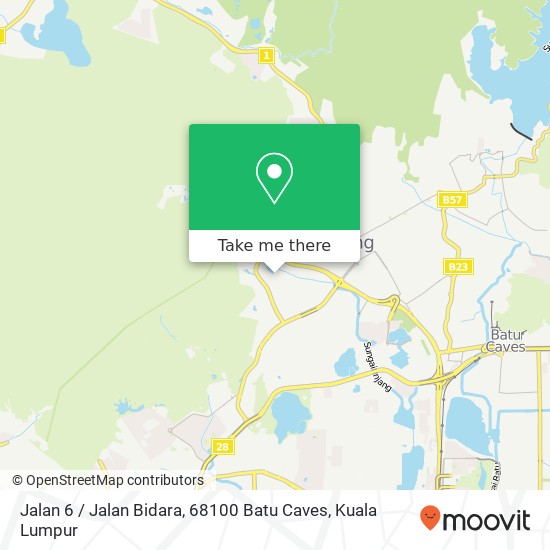 Peta Jalan 6 / Jalan Bidara, 68100 Batu Caves