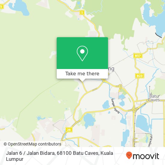 Peta Jalan 6 / Jalan Bidara, 68100 Batu Caves