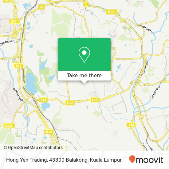 Hong Yen Trading, 43300 Balakong map