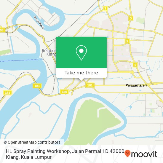 HL Spray Painting Workshop, Jalan Permai 1D 42000 Klang map