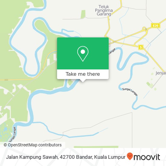 Peta Jalan Kampung Sawah, 42700 Bandar