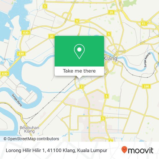 Peta Lorong Hilir Hilir 1, 41100 Klang