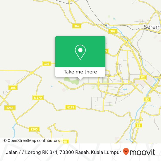 Jalan / / Lorong RK 3 / 4, 70300 Rasah map