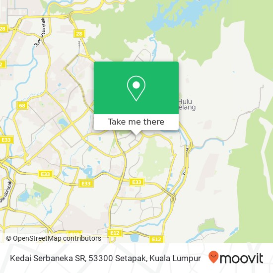 Kedai Serbaneka SR, 53300 Setapak map