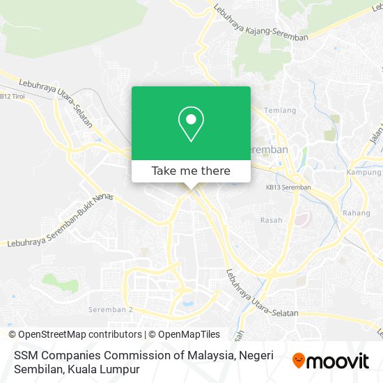SSM Companies Commission of Malaysia, Negeri Sembilan map