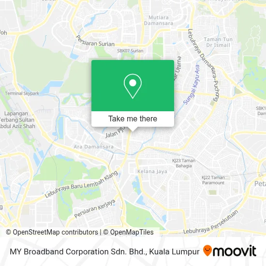 MY Broadband Corporation Sdn. Bhd. map