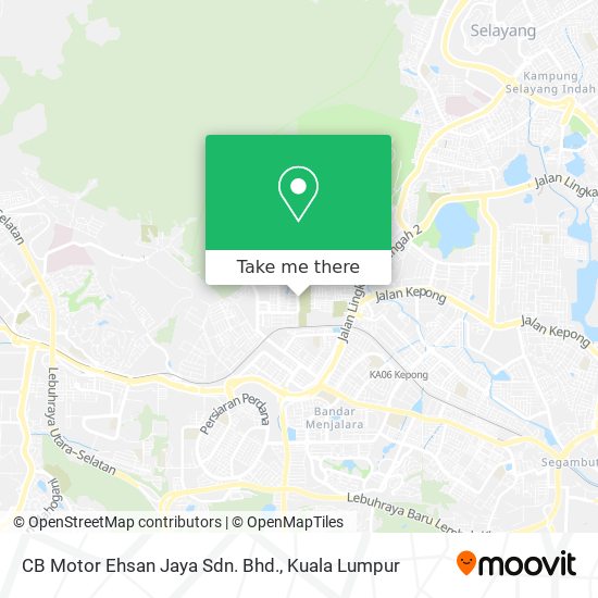 CB Motor Ehsan Jaya Sdn. Bhd. map