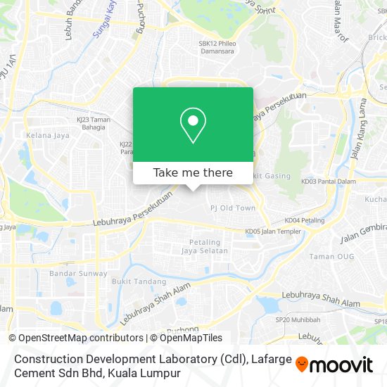 Construction Development Laboratory (Cdl), Lafarge Cement Sdn Bhd map