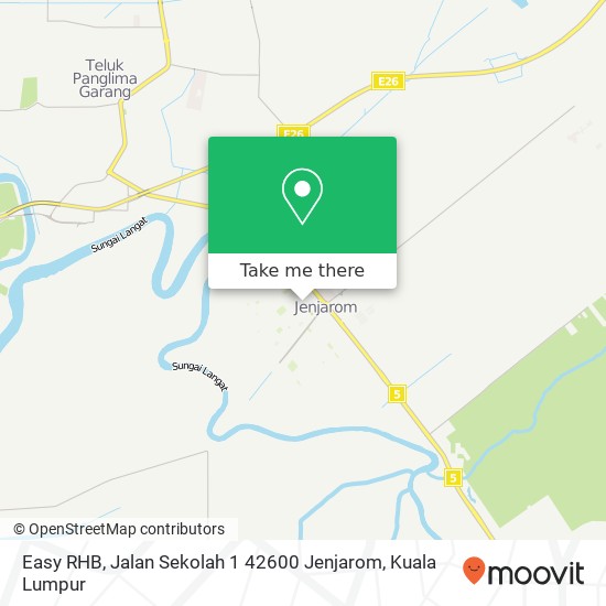 Easy RHB, Jalan Sekolah 1 42600 Jenjarom map