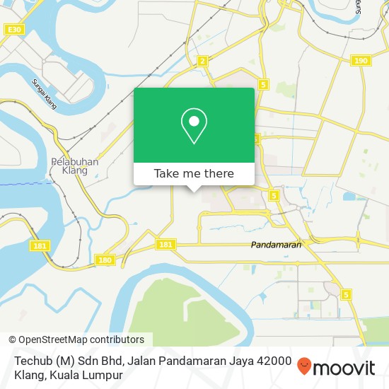 Techub (M) Sdn Bhd, Jalan Pandamaran Jaya 42000 Klang map