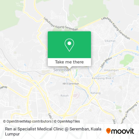 Ren ai Specialist Medical Clinic @ Seremban map