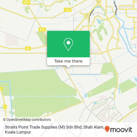 Peta Straits Point Trade Supplies (M) Sdn Bhd, Shah Alam