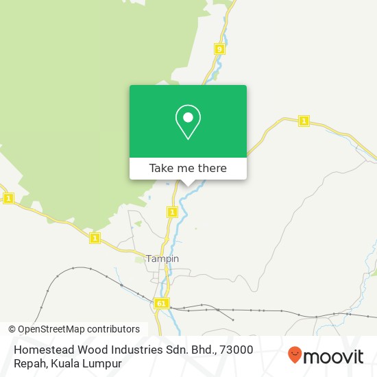 Homestead Wood Industries Sdn. Bhd., 73000 Repah map