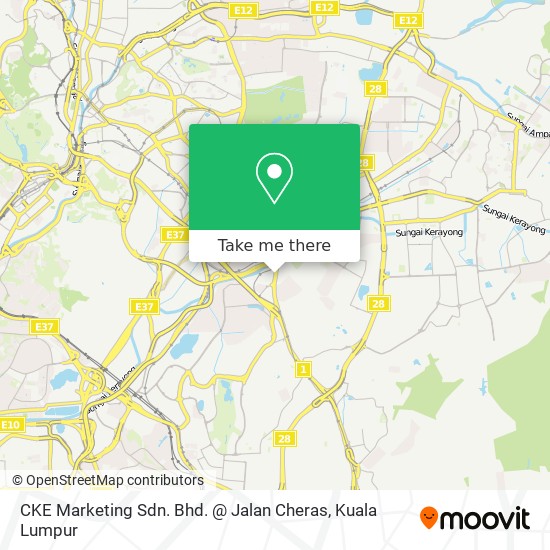 CKE Marketing Sdn. Bhd. @ Jalan Cheras map