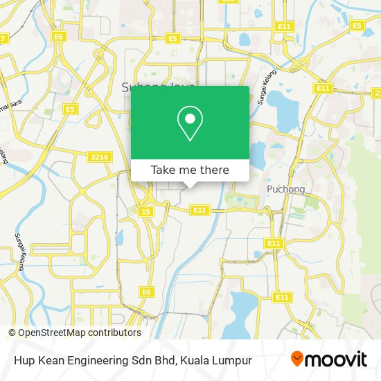 Hup Kean Engineering Sdn Bhd map