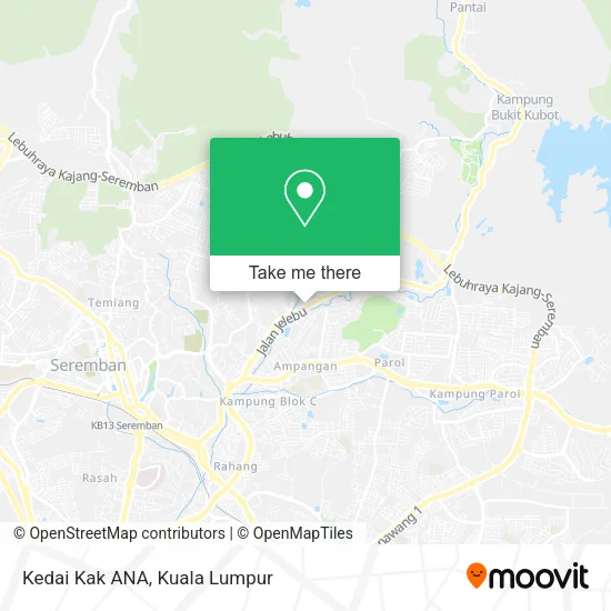 Kedai Kak ANA map