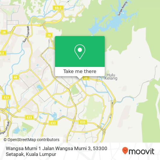 Wangsa Murni 1 Jalan Wangsa Murni 3, 53300 Setapak map