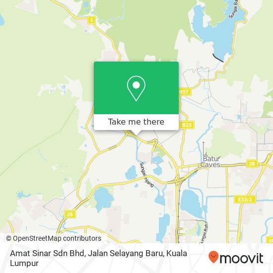 Amat Sinar Sdn Bhd, Jalan Selayang Baru map