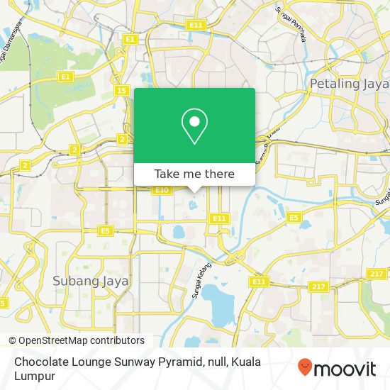 Chocolate Lounge Sunway Pyramid, null map