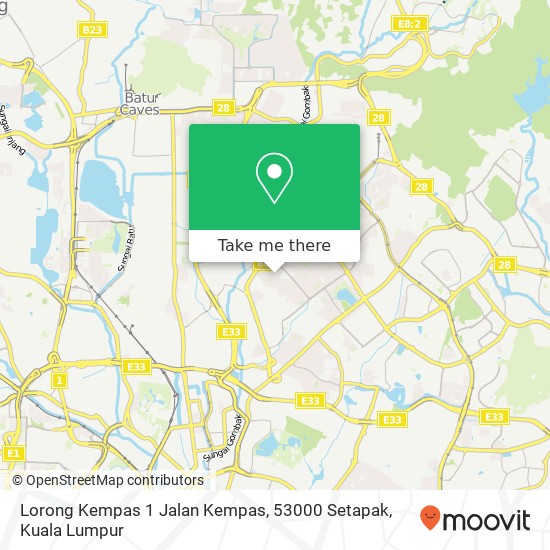 Lorong Kempas 1 Jalan Kempas, 53000 Setapak map