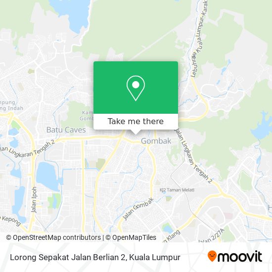Peta Lorong Sepakat Jalan Berlian 2