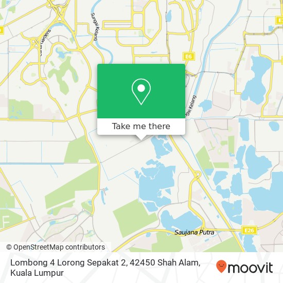 Peta Lombong 4 Lorong Sepakat 2, 42450 Shah Alam