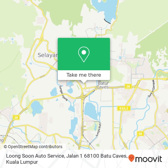 Loong Soon Auto Service, Jalan 1 68100 Batu Caves map