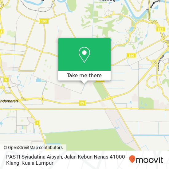 PASTI Syiadatina Aisyah, Jalan Kebun Nenas 41000 Klang map